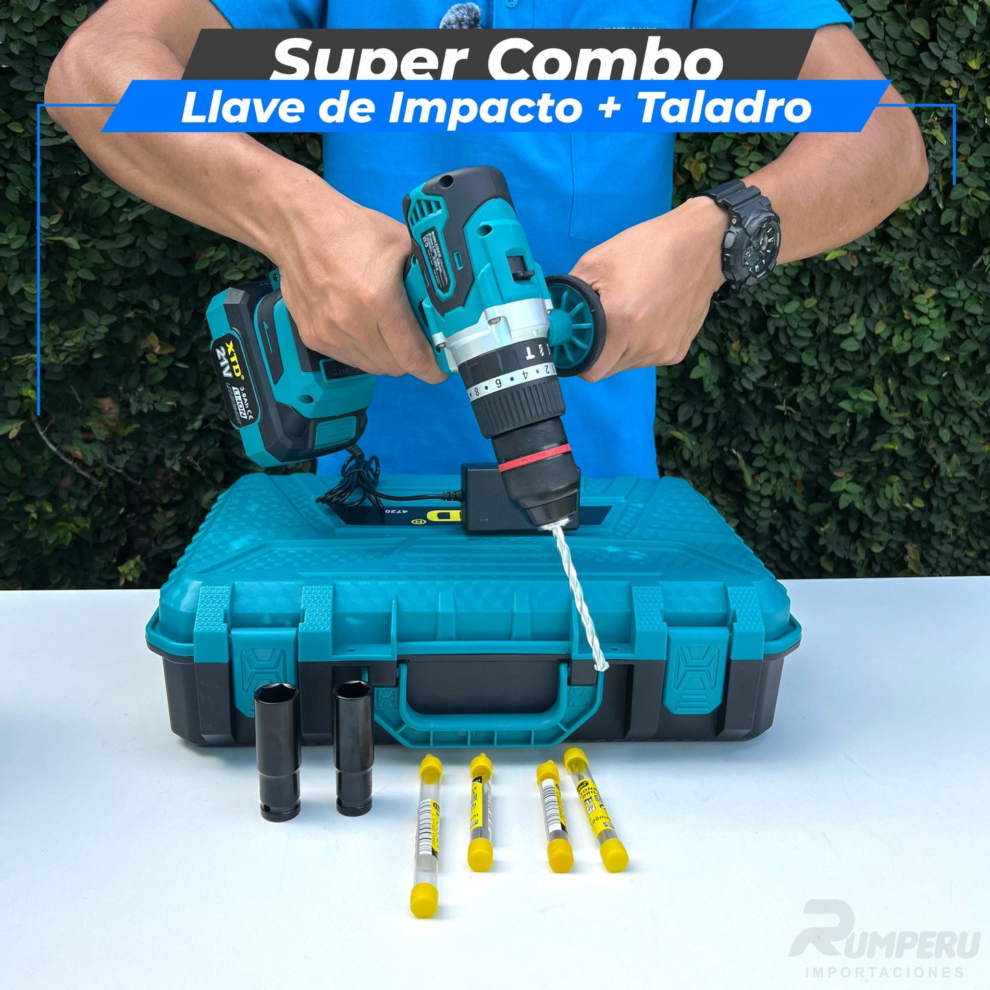 Llave de Impacto Taladro Percutor-88v