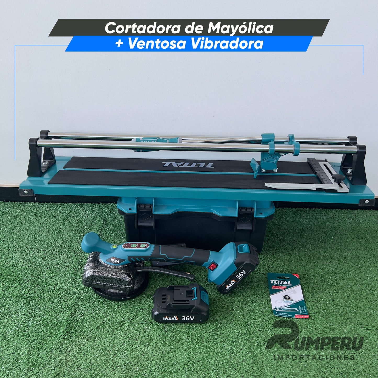 Cortadora de Mayólica + Ventosa Vibradora