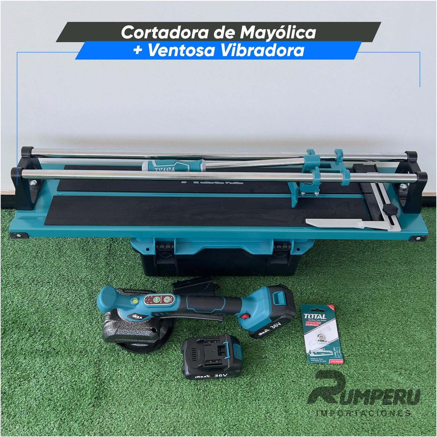 Cortadora de Mayólica + Ventosa Vibradora