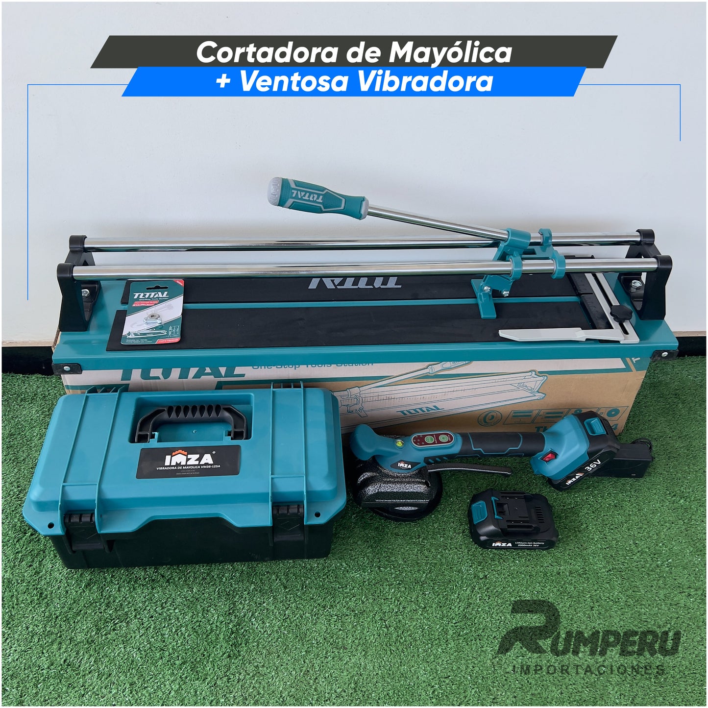 Cortadora de Mayólica + Ventosa Vibradora