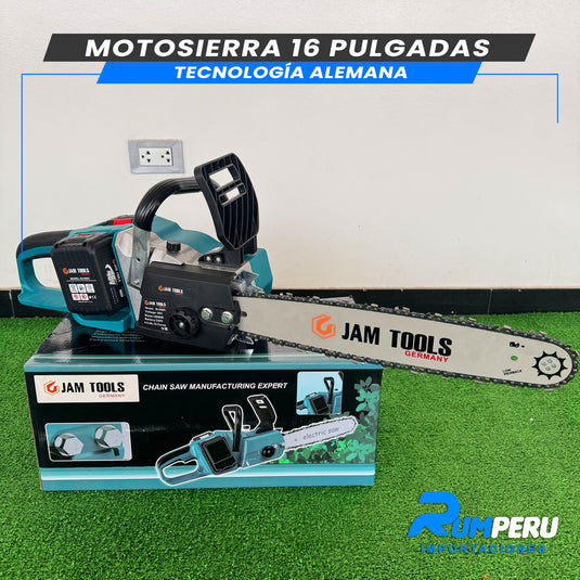 Motosierra 16 Pulgadas (Inalámbrica 48V Tecnología Alemana)