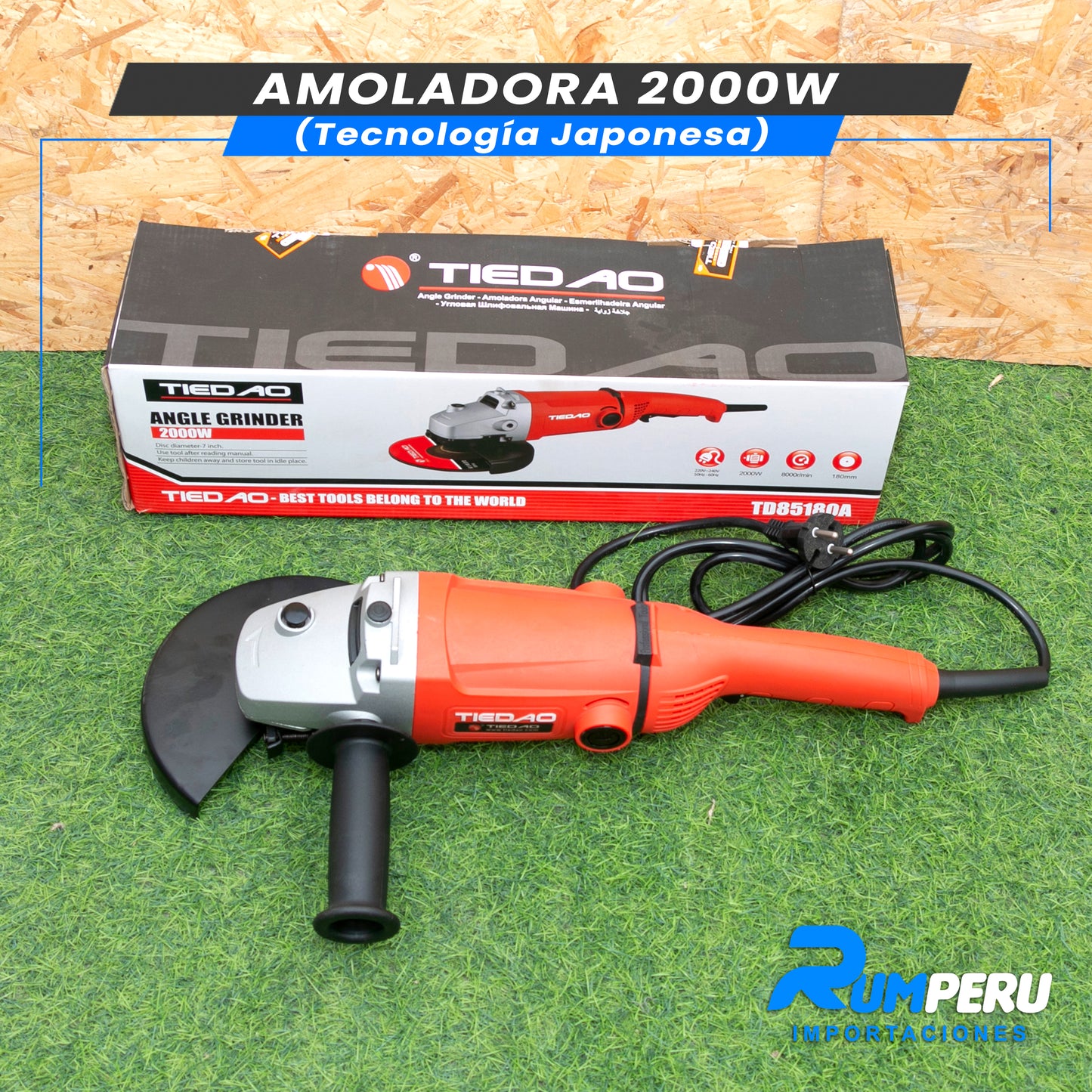 AMOLADORA 2000W (TECNOLOGÍA JAPONESA)