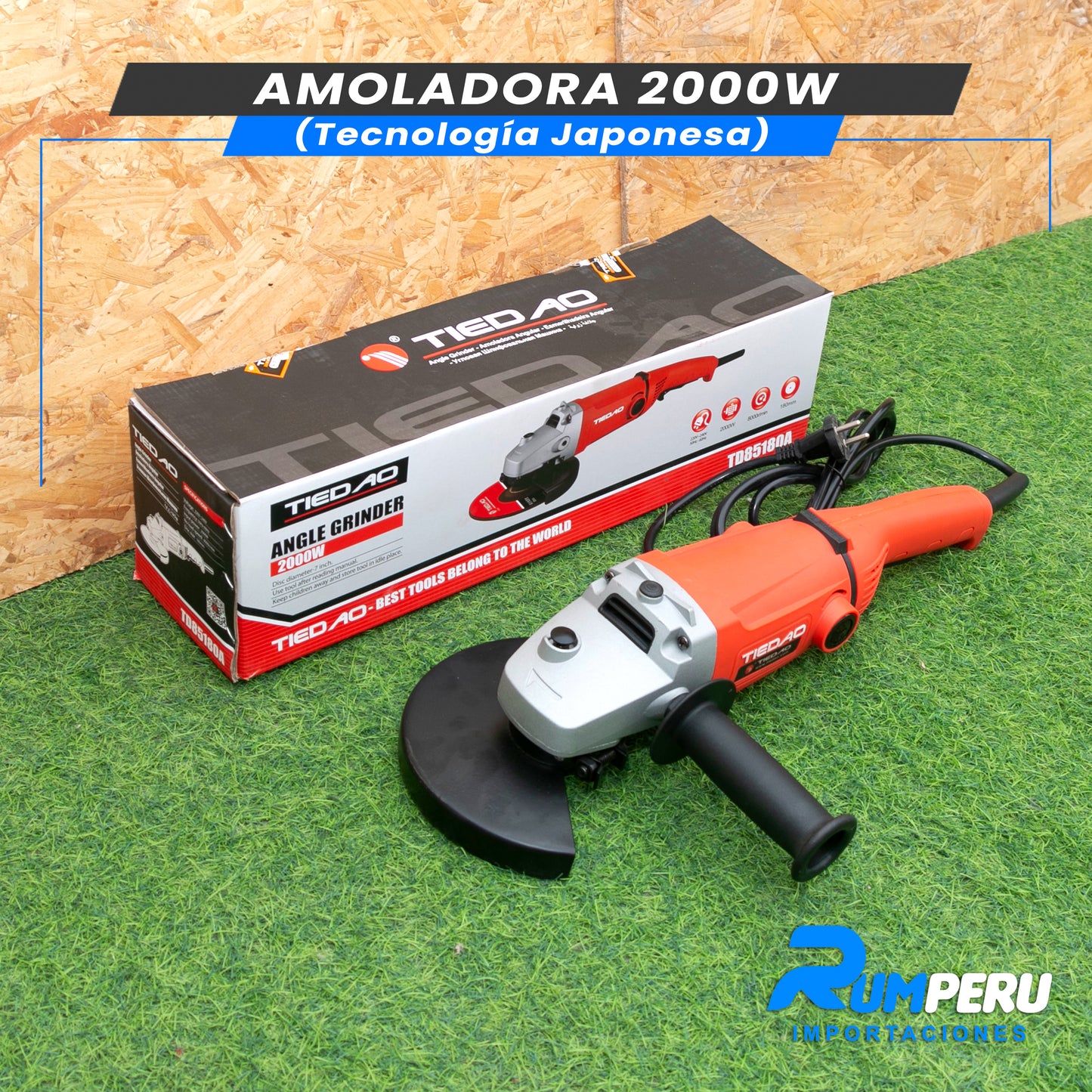 AMOLADORA 2000W (TECNOLOGÍA JAPONESA)