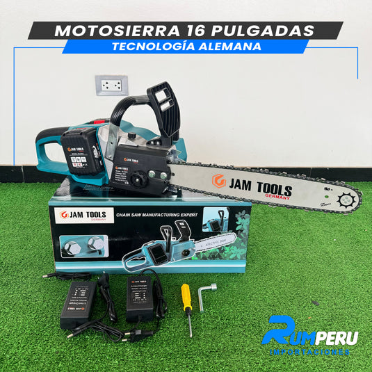 Motosierra 16 Pulgadas (Inalámbrica 48V Tecnología Alemana)