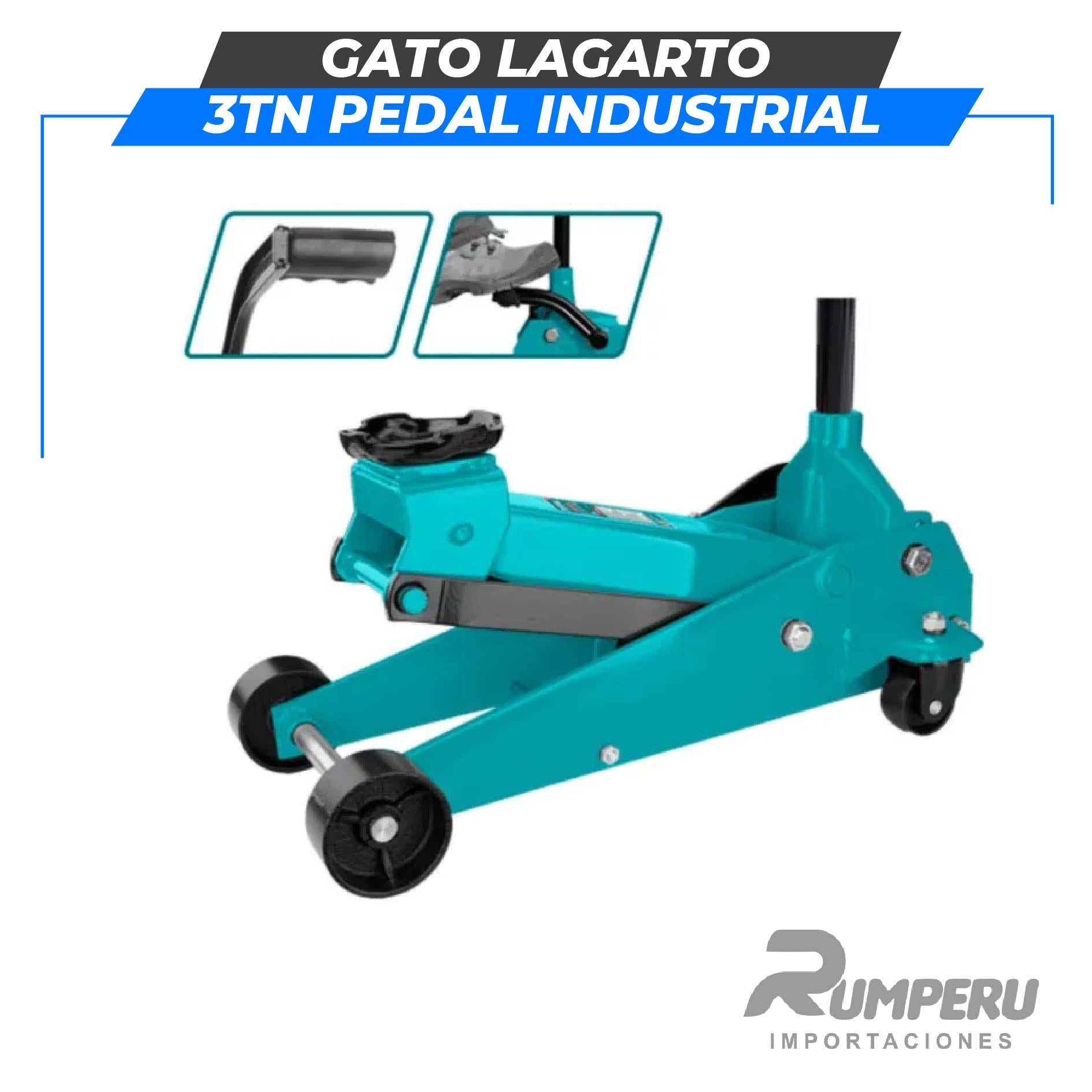 Gata Largato 3TN con Pedal INDUSTRIAL