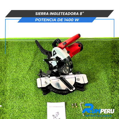 Sierra Ingleteadora 8´´ Potencia de 1400 W