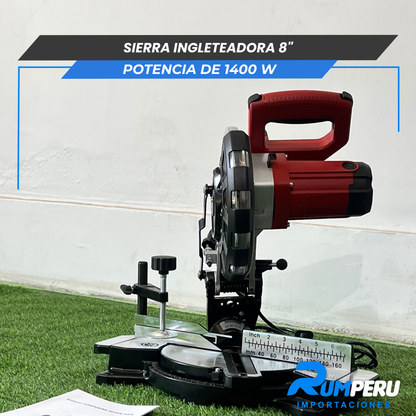 Sierra Ingleteadora 8´´ Potencia de 1400 W