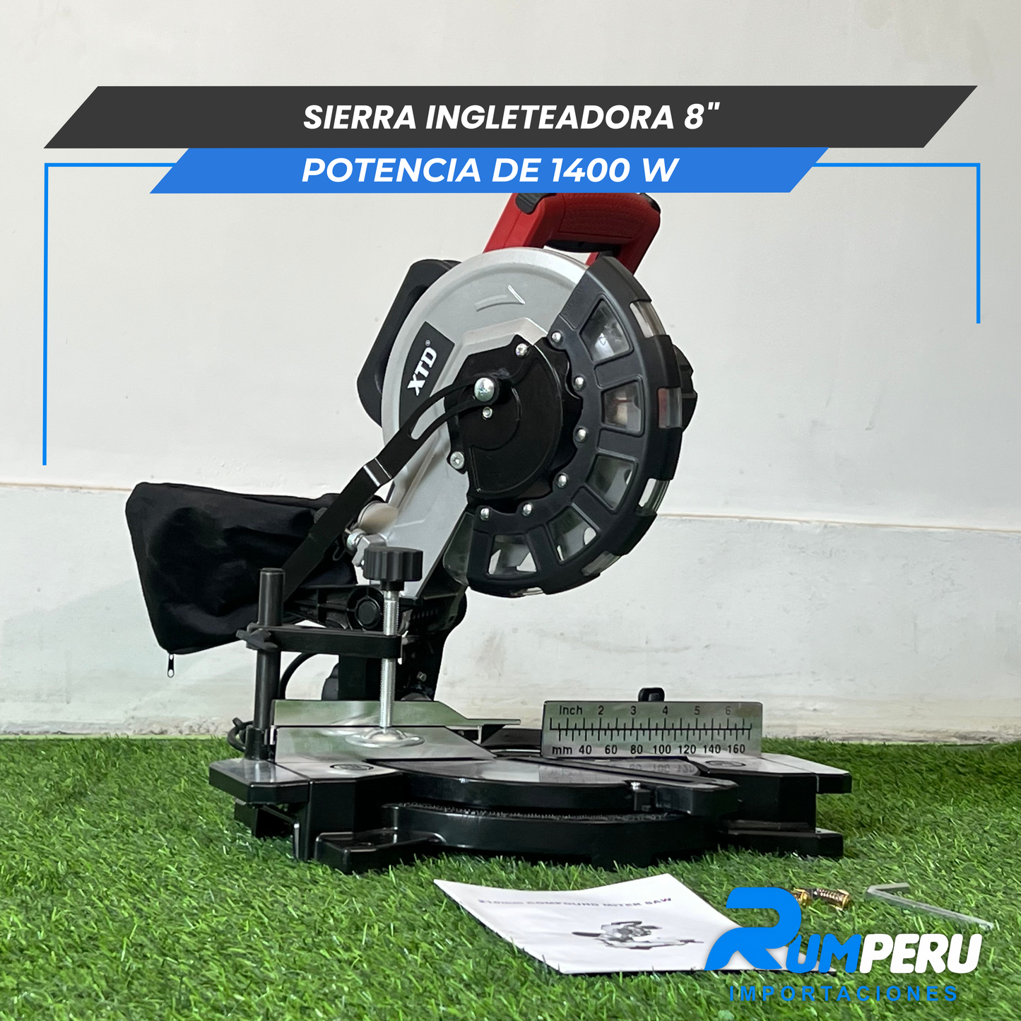 Sierra Ingleteadora 8´´ Potencia de 1400 W