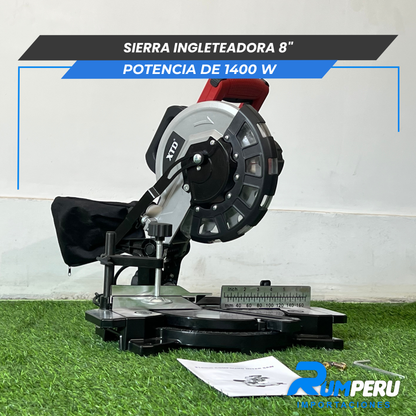 Sierra Ingleteadora 8´´ Potencia de 1400 W