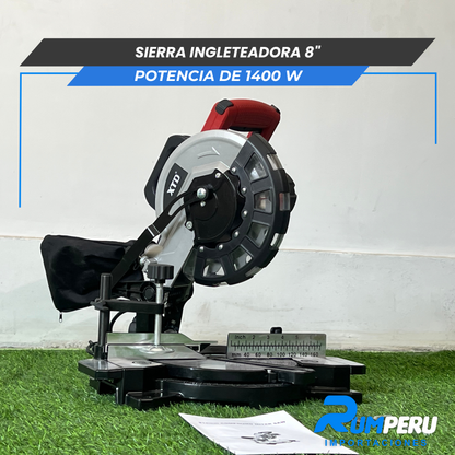 Sierra Ingleteadora 8´´ Potencia de 1400 W