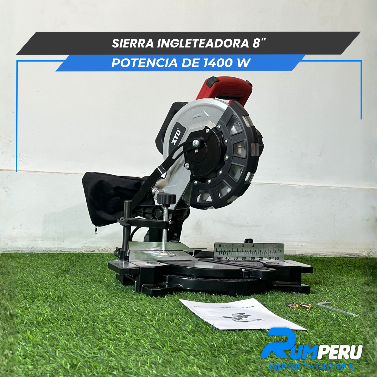 Sierra Ingleteadora 8´´ Potencia de 1400 W
