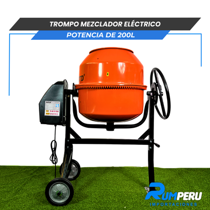 Trompo Mesclador Eléctrico 900W – 200L