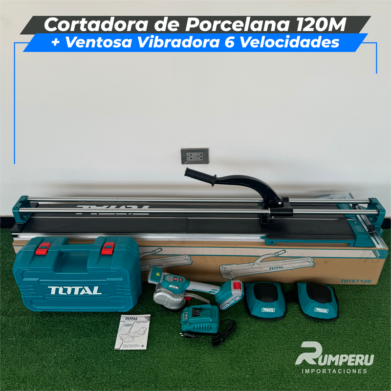 Cargue la imagen en el visor de la galería, Cortadora de Porcelana 120CM +Ventosa Vibradora 12 Velocidades
