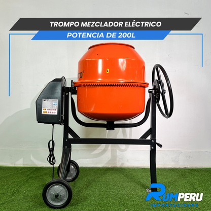 Trompo Mesclador Eléctrico 900W – 200L