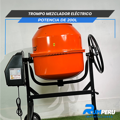 Trompo Mesclador Eléctrico 900W – 200L