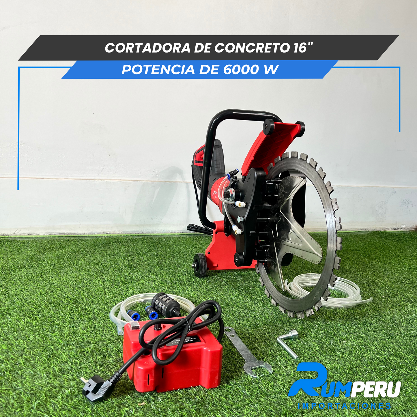 Cortador de concreto 16´´ ( Potencia de 6000W