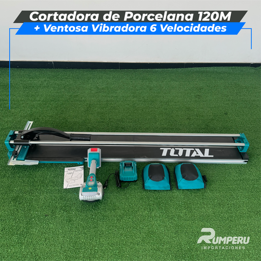 Cortadora de Porcelana 120CM +Ventosa Vibradora 12 Velocidades