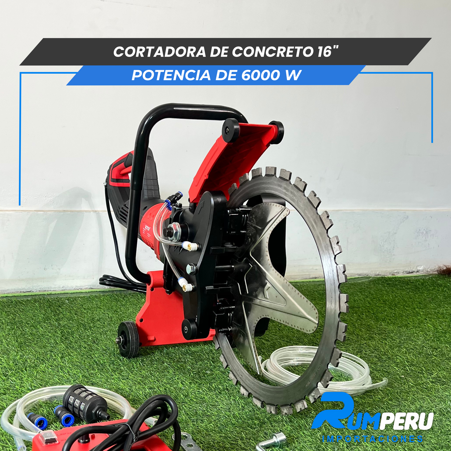 Cortador de concreto 16´´ ( Potencia de 6000W