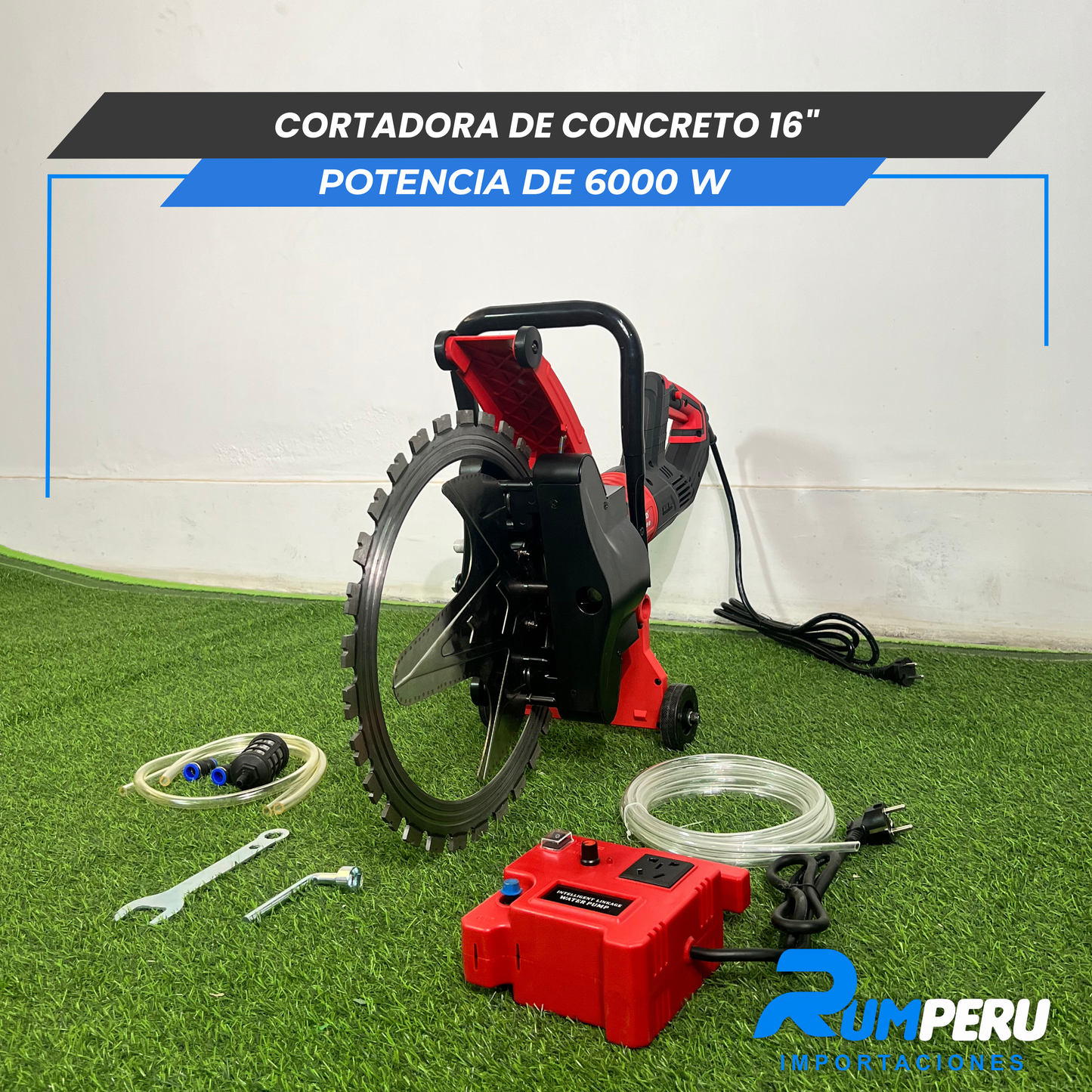 Cortador de concreto 16´´ ( Potencia de 6000W