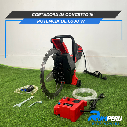 Cortador de concreto 16´´ ( Potencia de 6000W