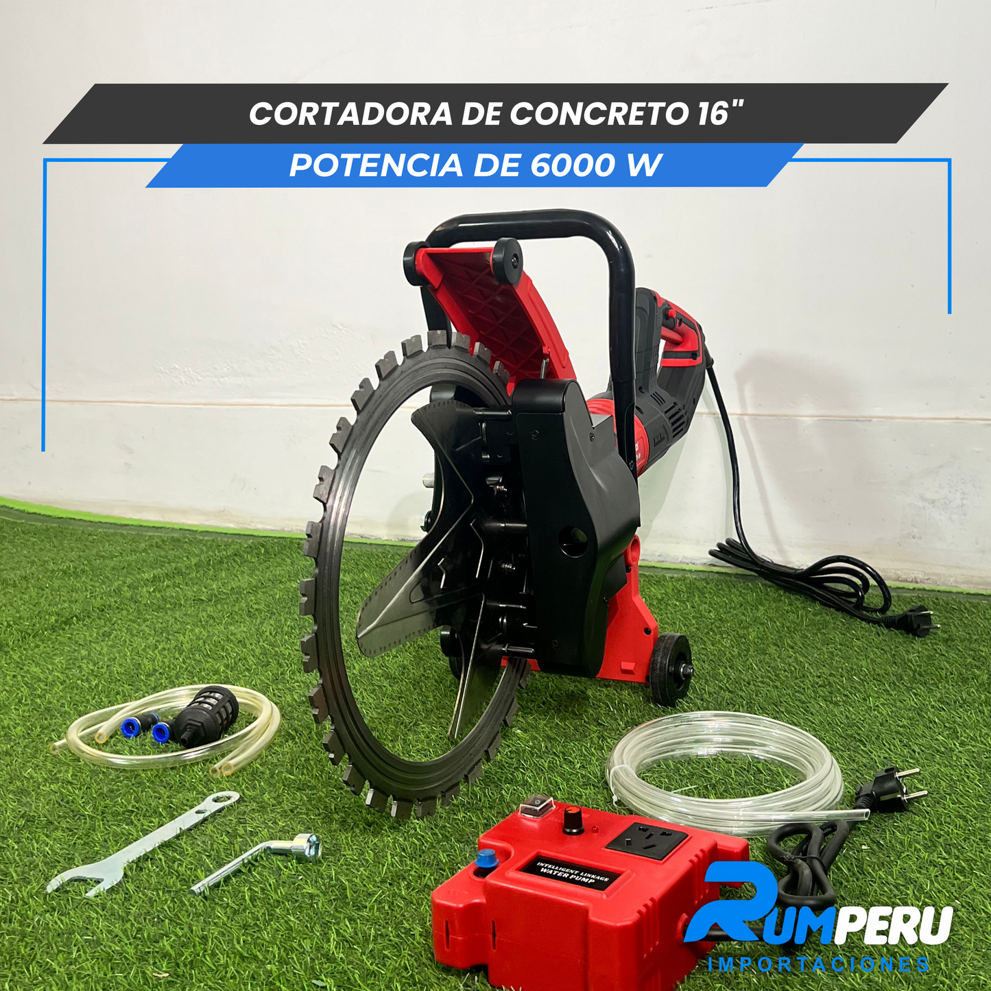 Cortador de concreto 16´´ ( Potencia de 6000W
