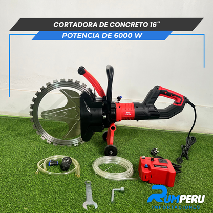 Cortador de concreto 16´´ ( Potencia de 6000W