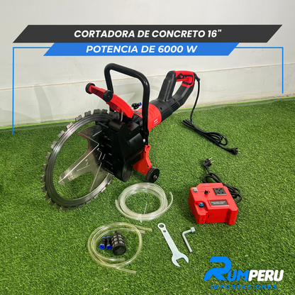 Cortador de concreto 16´´ ( Potencia de 6000W