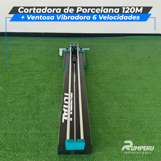 Cortadora de Porcelana 120CM +Ventosa Vibradora 12 Velocidades