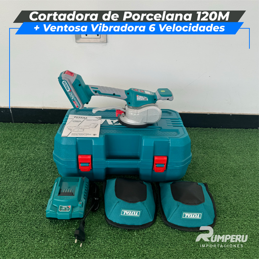 Cortadora de Porcelana 120CM +Ventosa Vibradora 12 Velocidades