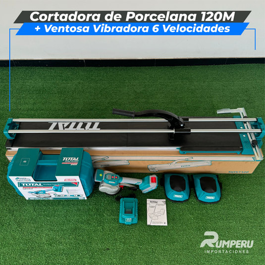 Cortadora de Porcelana 120CM +Ventosa Vibradora 12 Velocidades