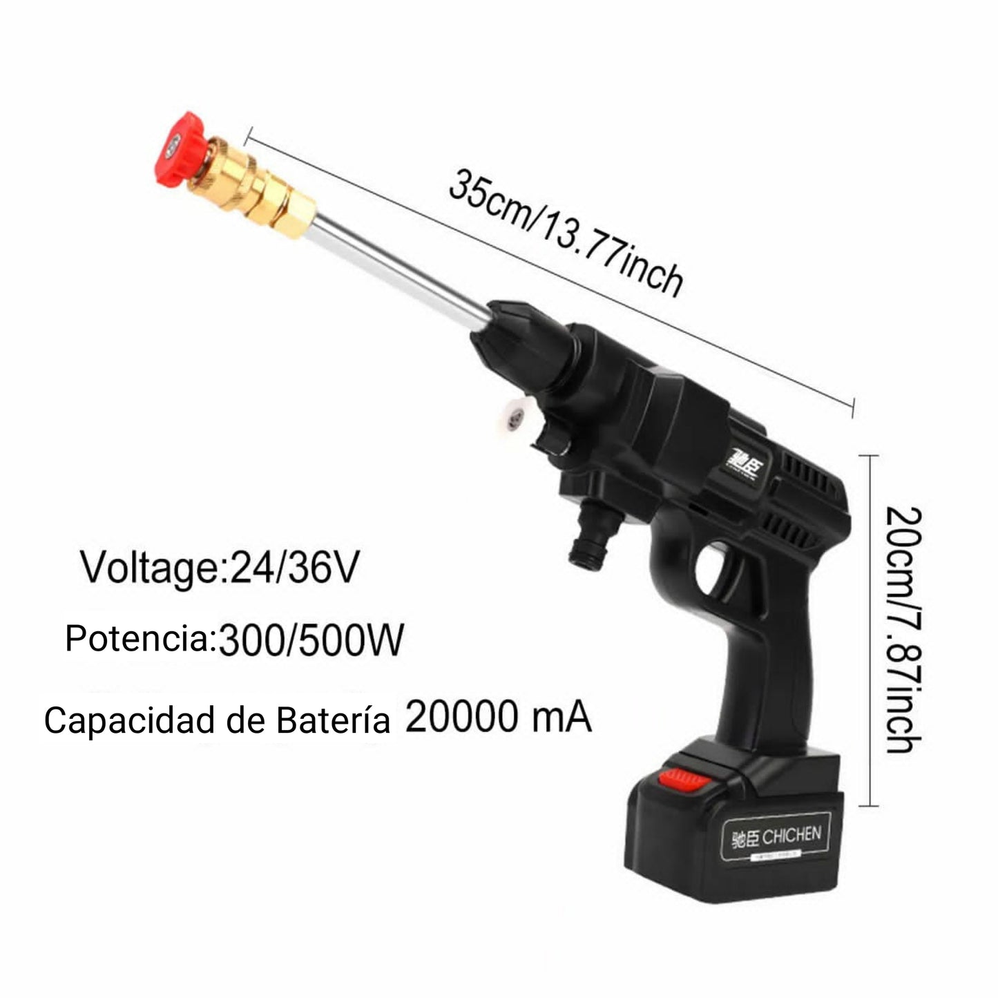 Pistola de Lavado de Auto de Alta Presión 24V