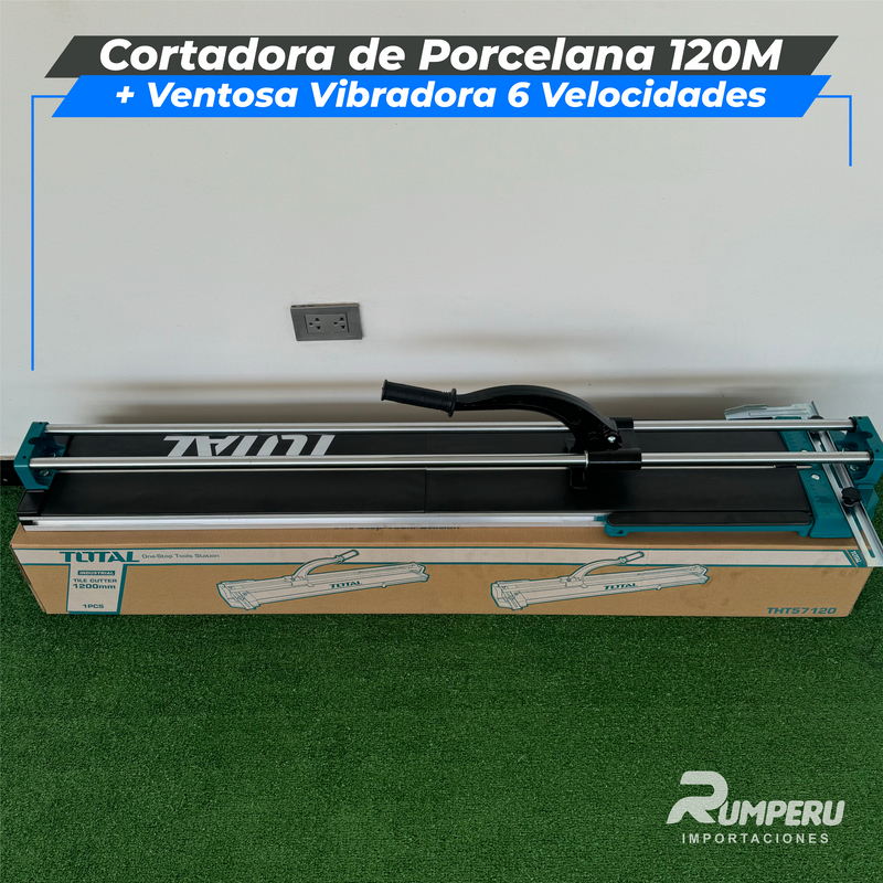 Cargue la imagen en el visor de la galería, Cortadora de Porcelana 120CM +Ventosa Vibradora 12 Velocidades
