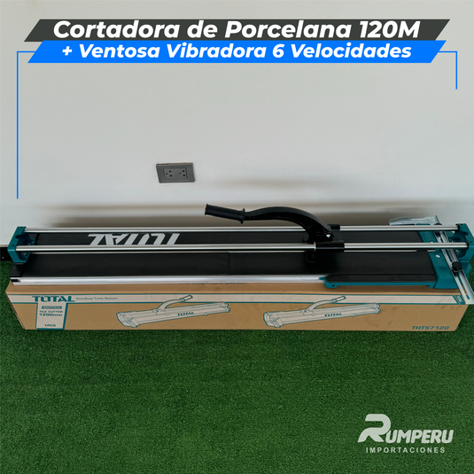 Cortadora de Porcelana 120CM +Ventosa Vibradora 12 Velocidades