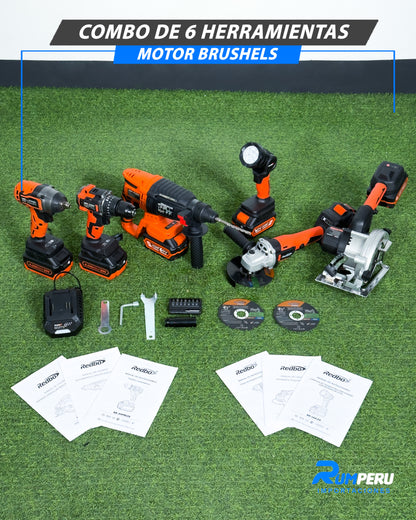 Combo De 6 Herramientas Motor Brushels