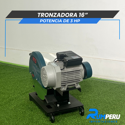 Tronzadora 16´´ Potencia de 3 HP