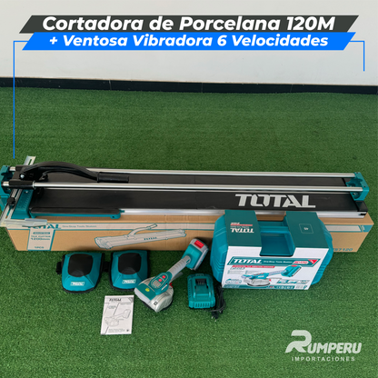 Cortadora de Porcelana 120CM +Ventosa Vibradora 12 Velocidades