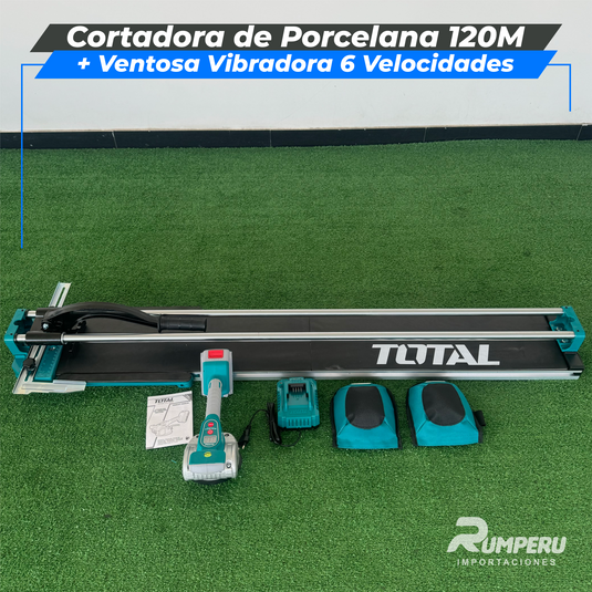 Cortadora de Porcelana 120CM +Ventosa Vibradora 12 Velocidades