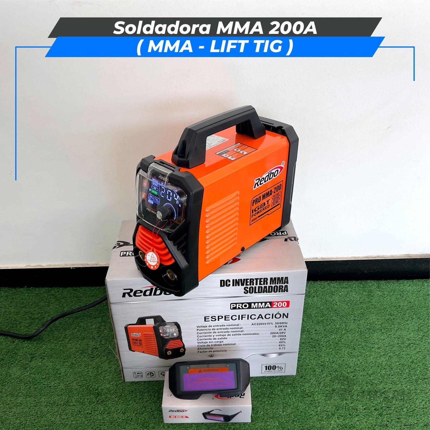 Soldadora Redbo PRO 200A ( MMA - LIFT TIG )