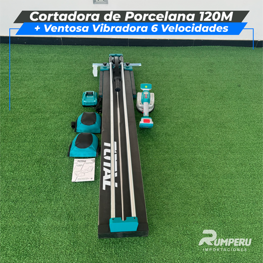 Cortadora de Porcelana 120CM +Ventosa Vibradora 12 Velocidades