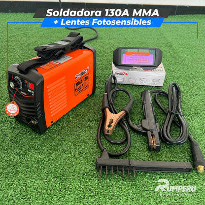 Soldadora Inversora 130A REDBO MMA-130 + Lentes