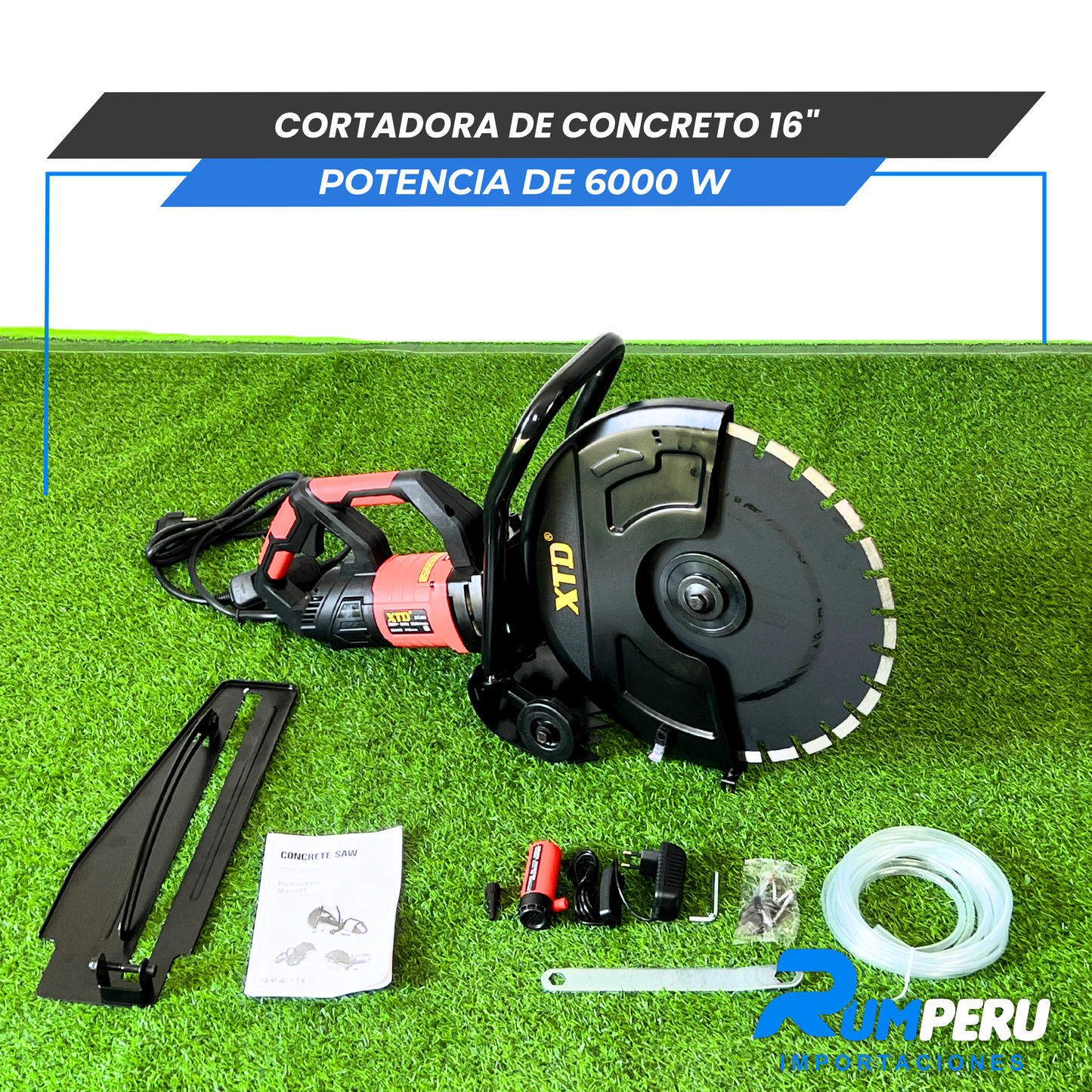Cortadora de concreto 16´´ Potencia e 6000 W
