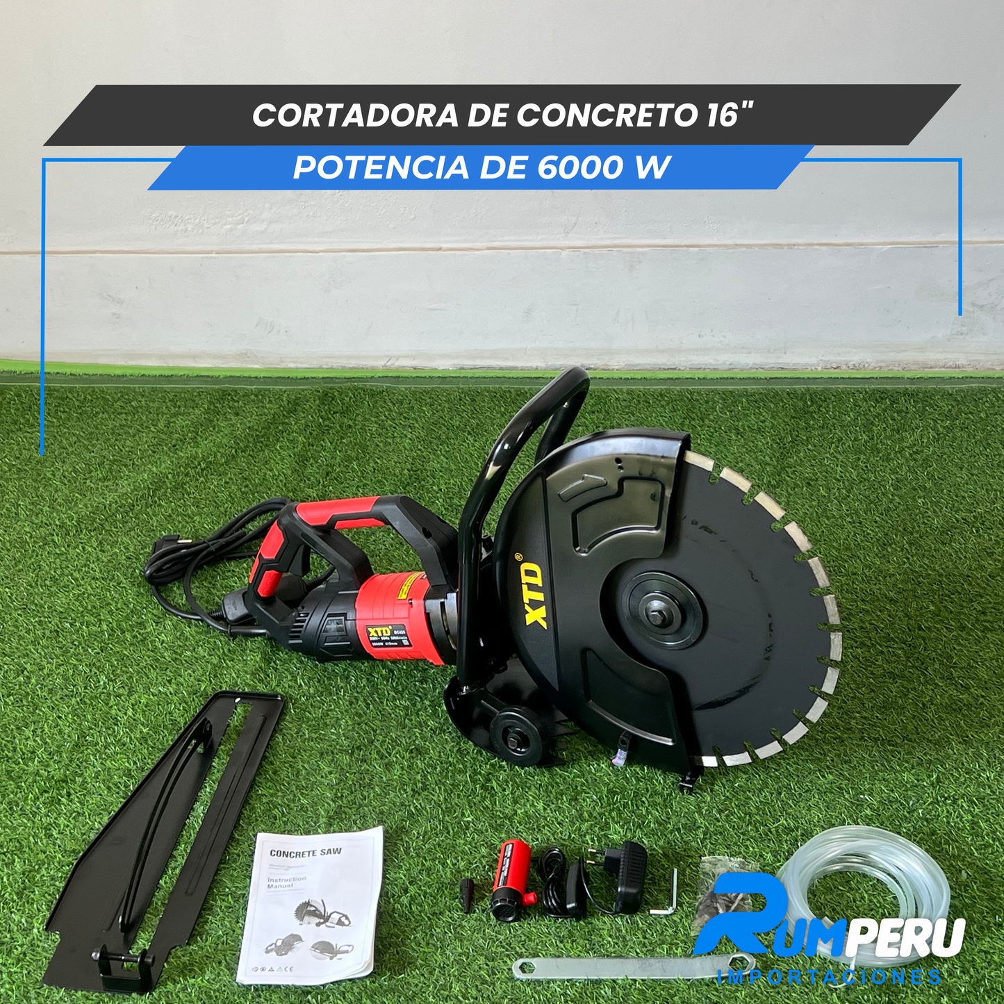 Cortadora de concreto 16´´ Potencia e 6000 W