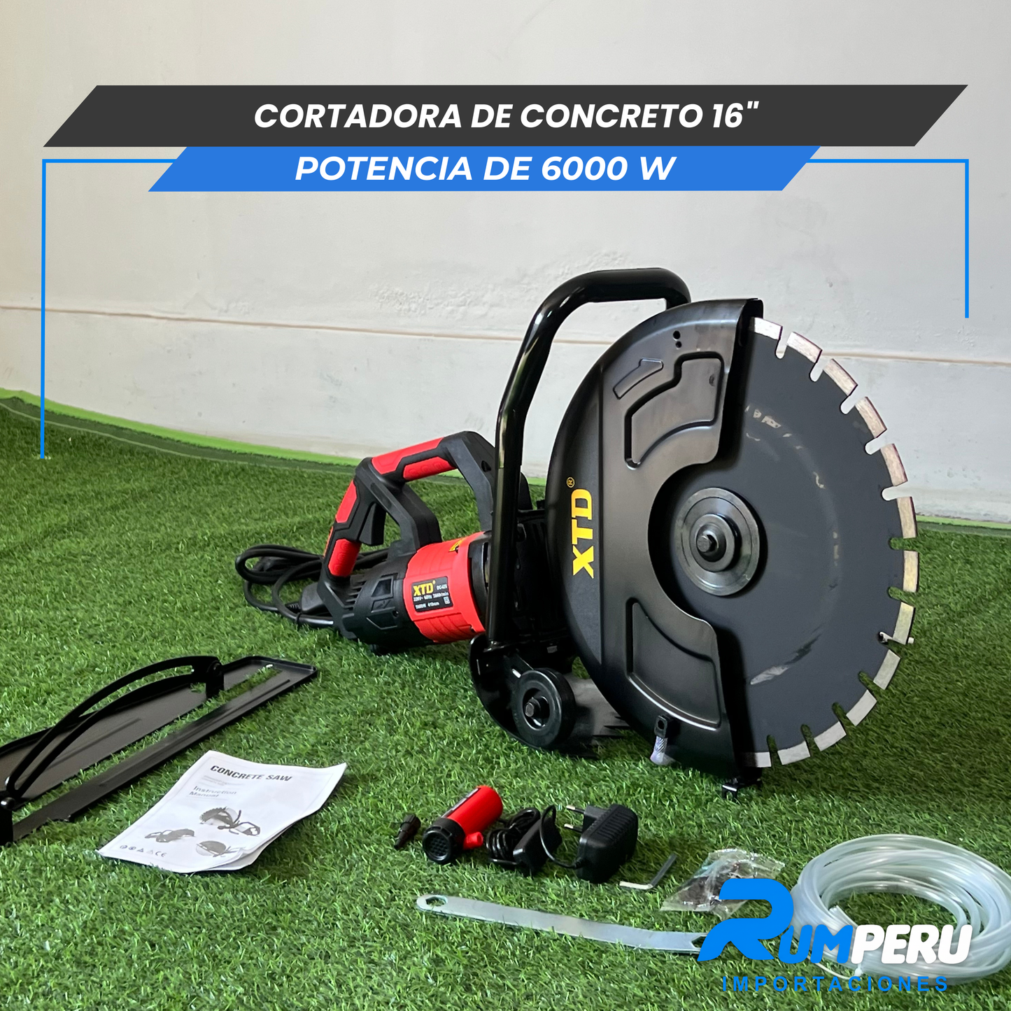 Cortadora de concreto 16´´ Potencia e 6000 W