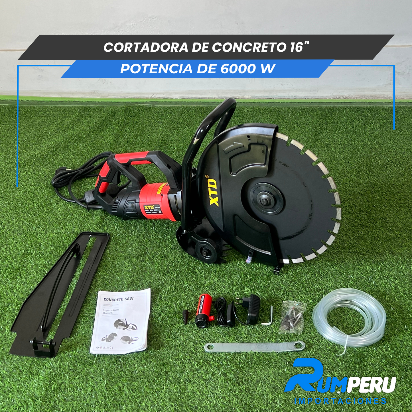 Cortadora de concreto 16´´ Potencia e 6000 W