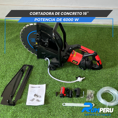 Cortadora de concreto 16´´ Potencia e 6000 W