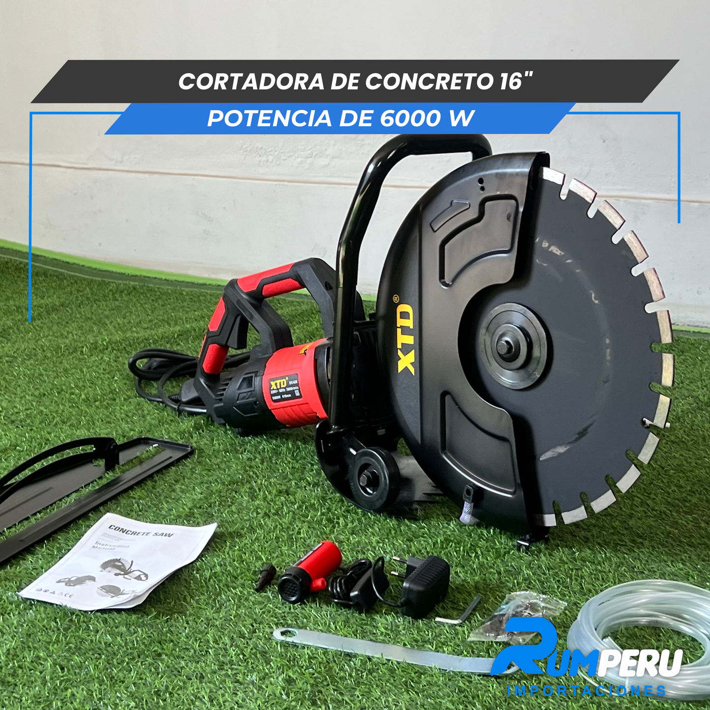 Cortadora de concreto 16´´ Potencia e 6000 W