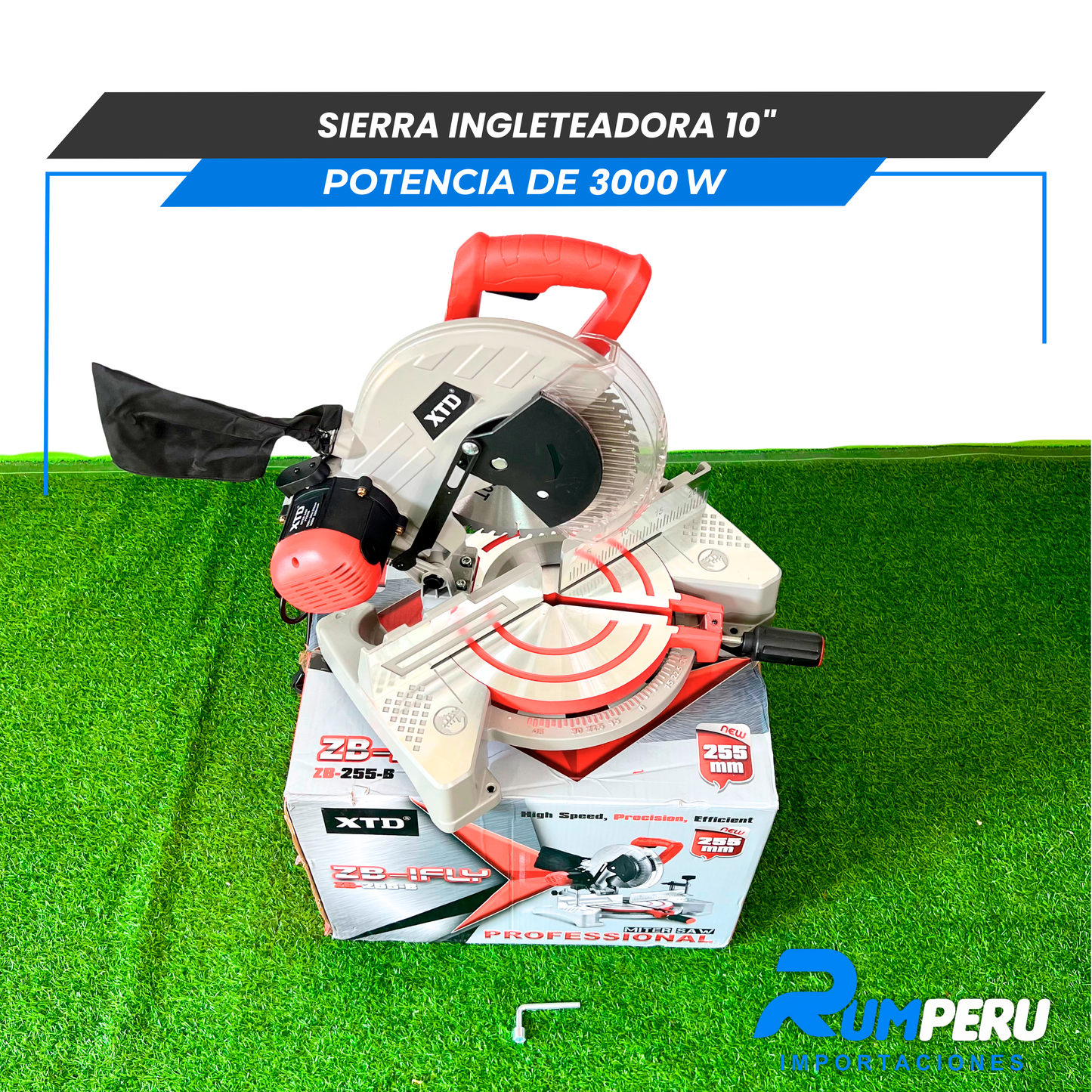 Sierra Ingleteadora 10´´ Potencia de 3000W