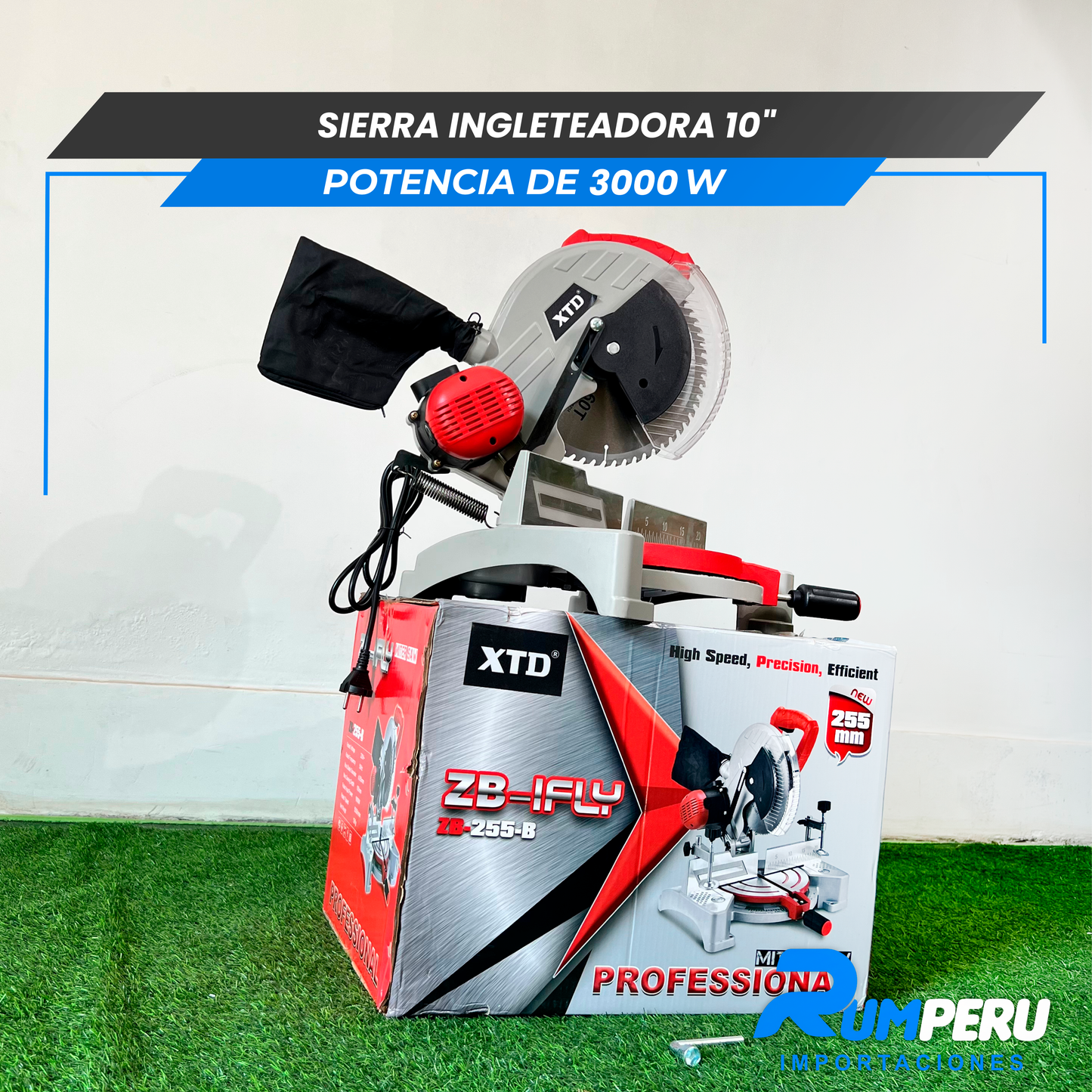 Sierra Ingleteadora 10´´ Potencia de 3000W