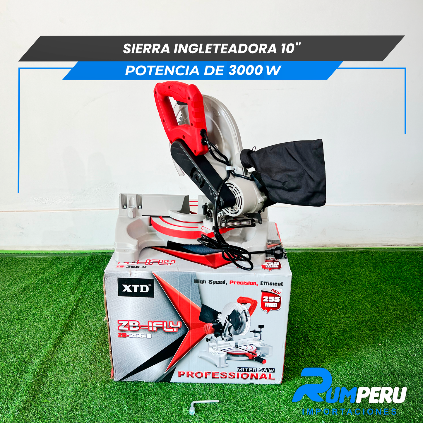 Sierra Ingleteadora 10´´ Potencia de 3000W