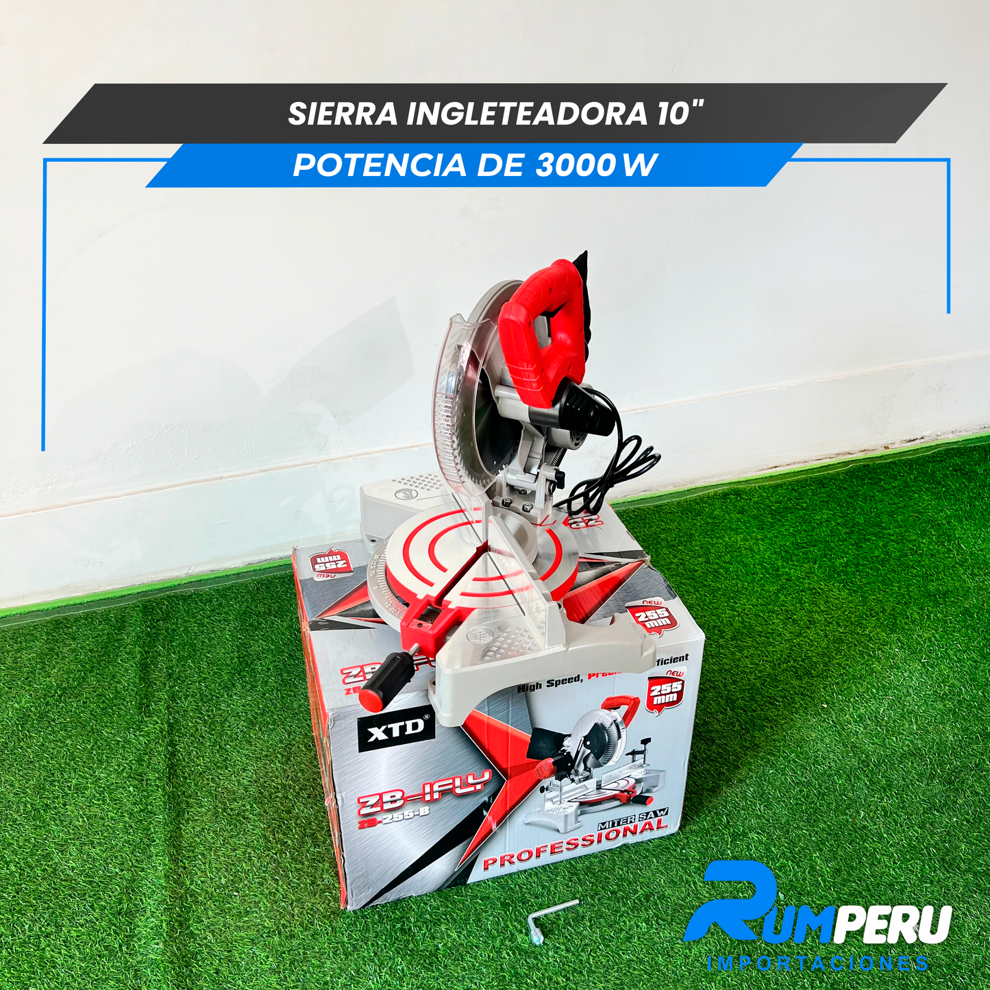 Sierra Ingleteadora 10´´ Potencia de 3000W